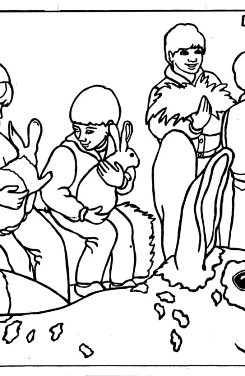 Kleurplaat kinderboerderij